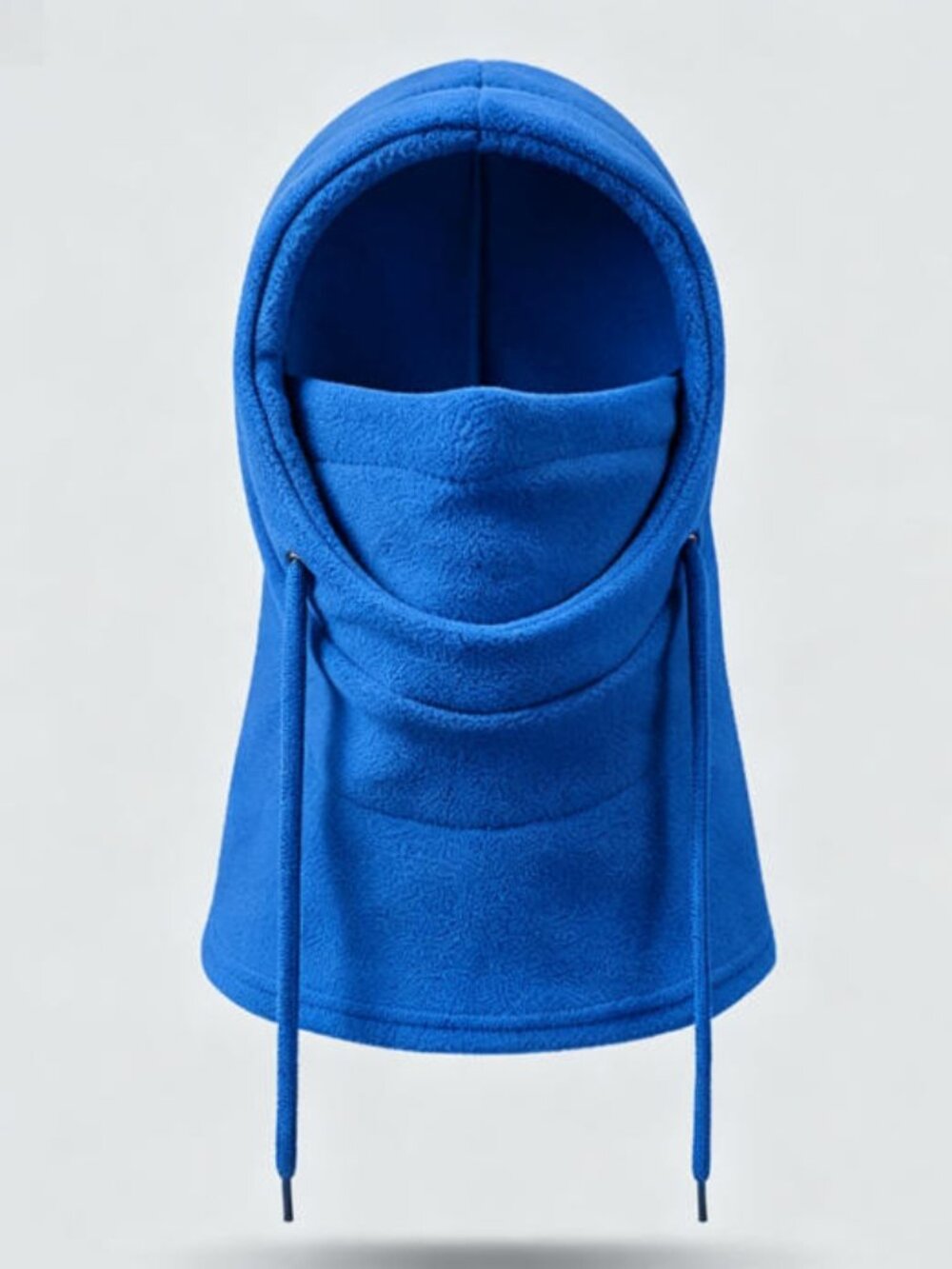 Blue Kids Fleece Balaclava Hat Windproof Warm Full Cover Hooded Beanie Scarf